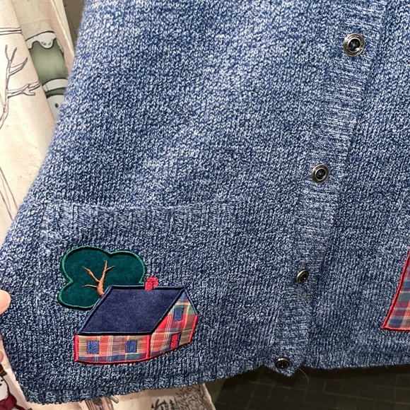 Vintage 90s Company Collection Sweater M Made USA back to school - Picture 2 of 8